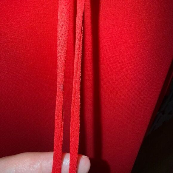 Sandro Womens Sheer Detachable Slip Ruffled Georgette Midi Dress Red Size 40 - Picture 13 of 16